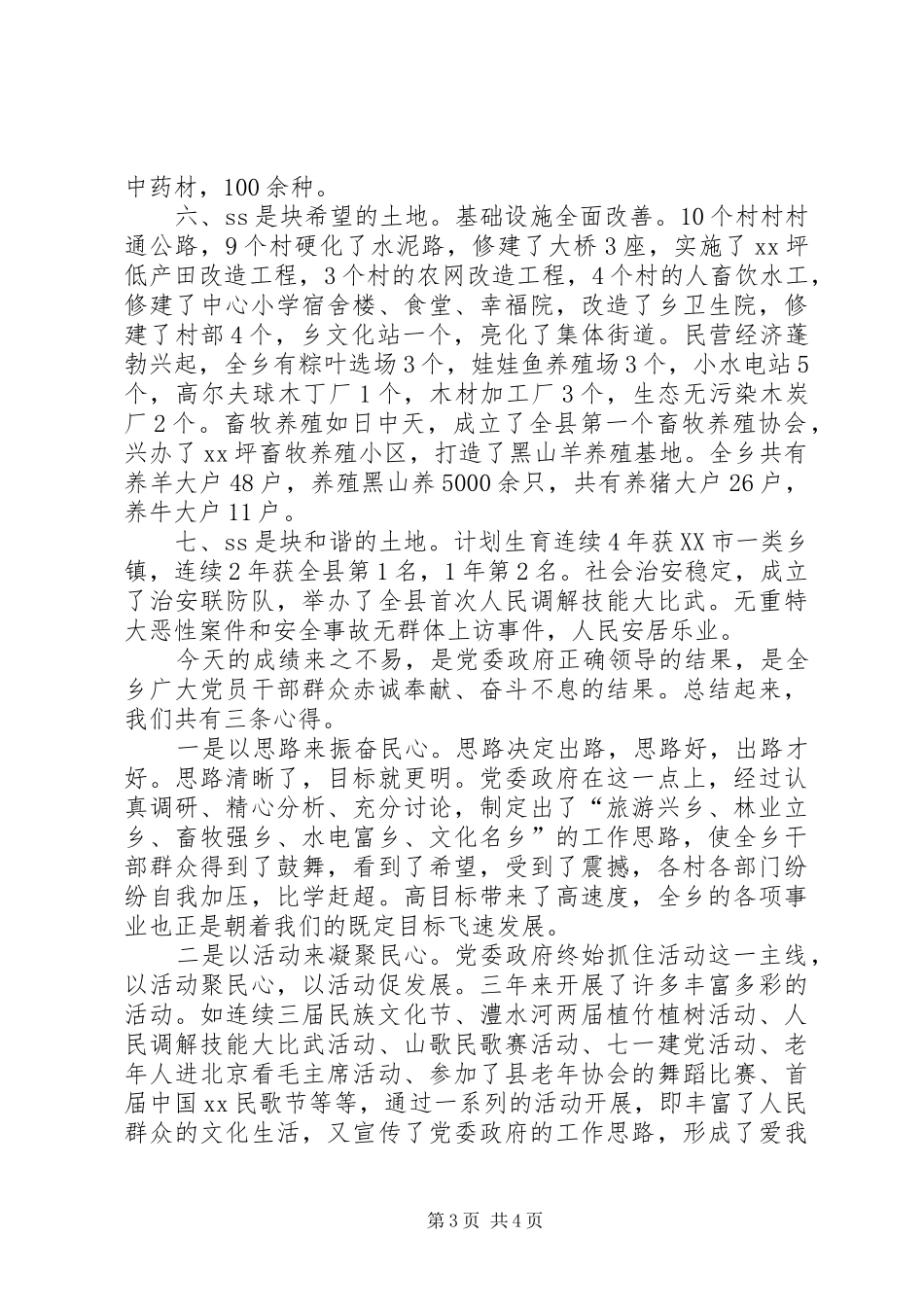 乡镇干部经验交流发言_第3页