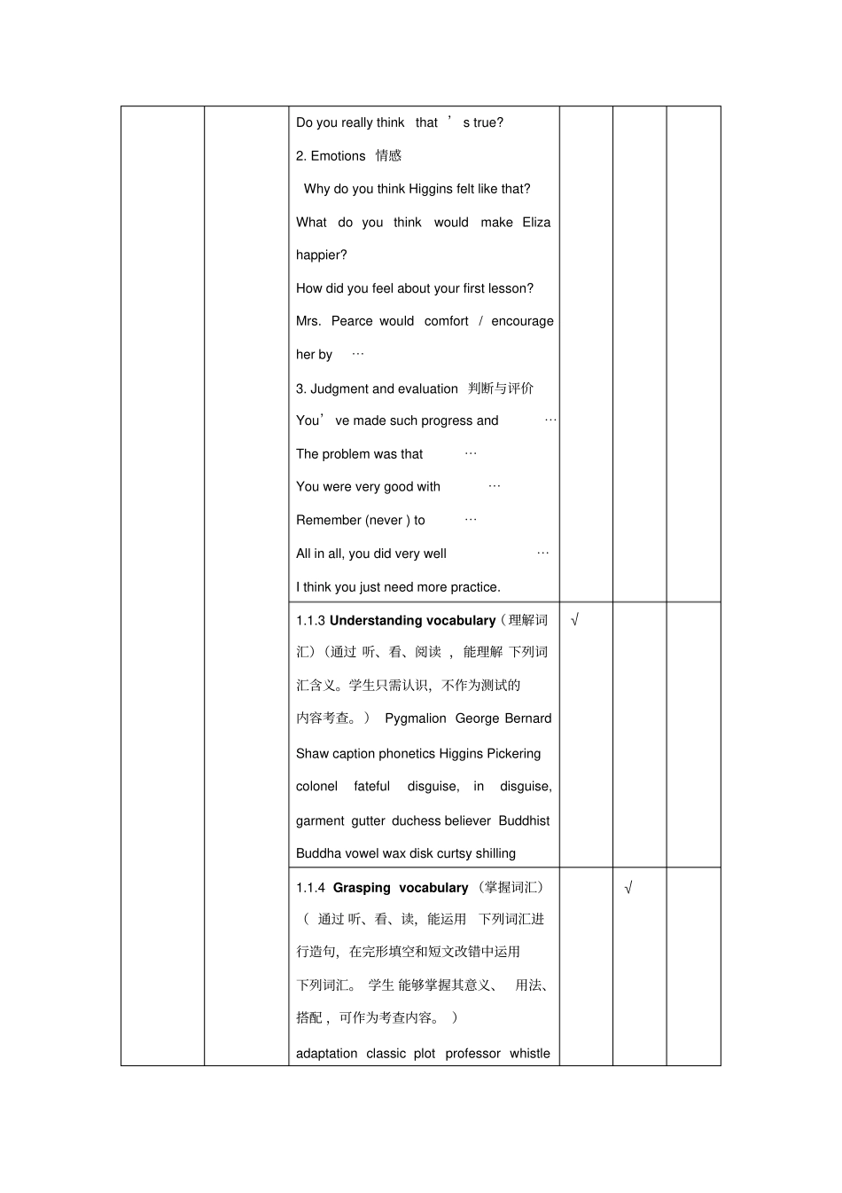 人教版高中英语选修八UnitFourPygmalion_第2页