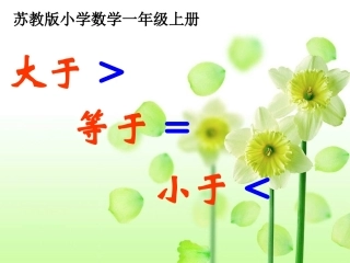 认识等于大于小于