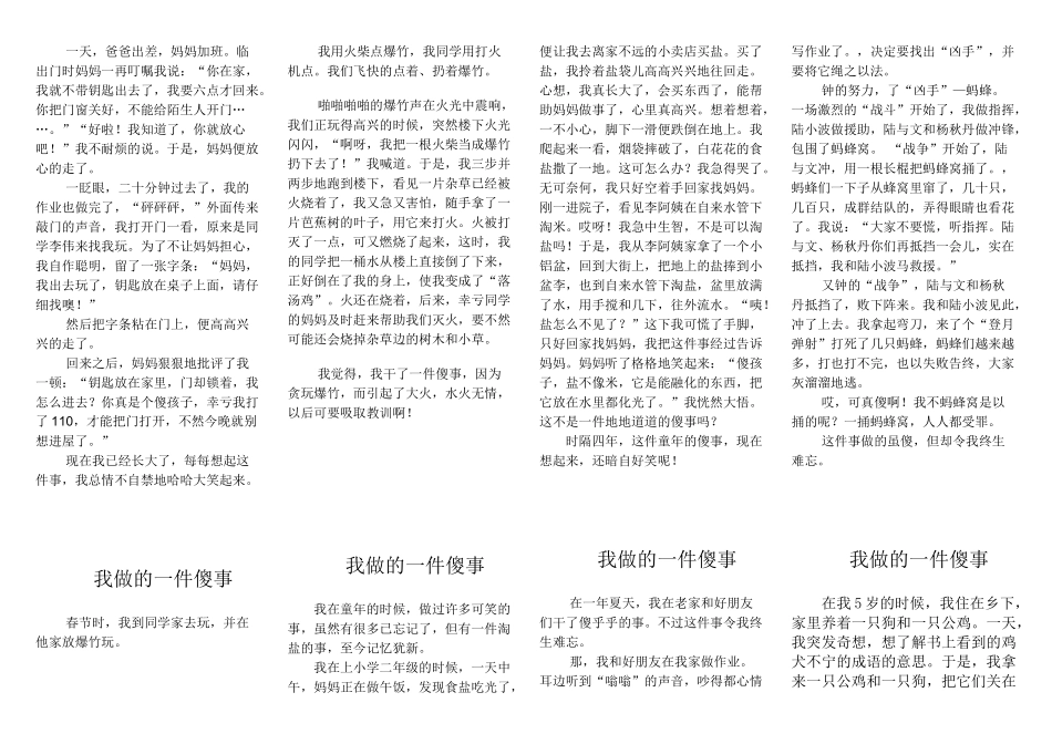 我做的一件傻事_第3页