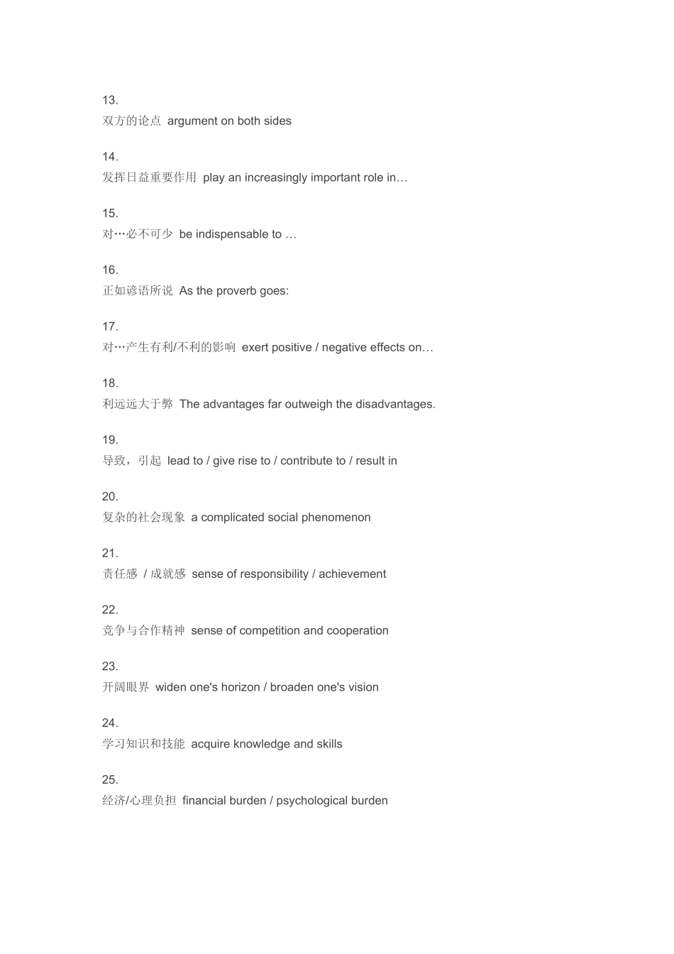 英语写作最高频使用的短语搭配_第2页