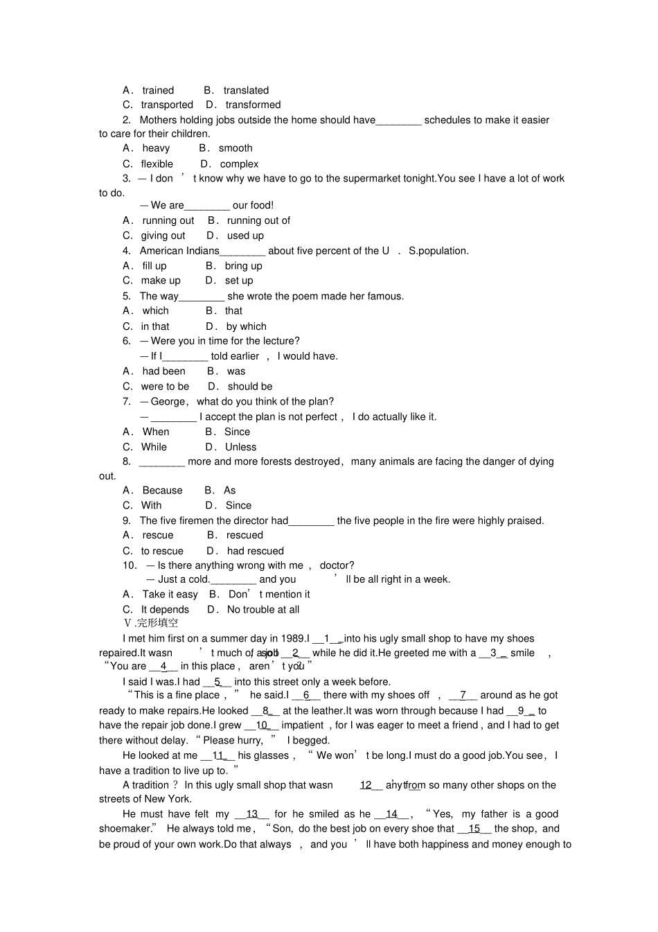 人教版高中英语选修六Unit2Period2_第2页