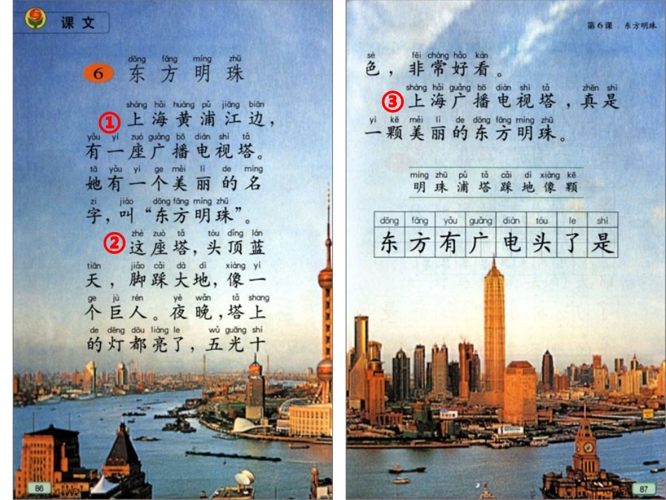 苏教版语文一年级《东方明珠》课件_第3页