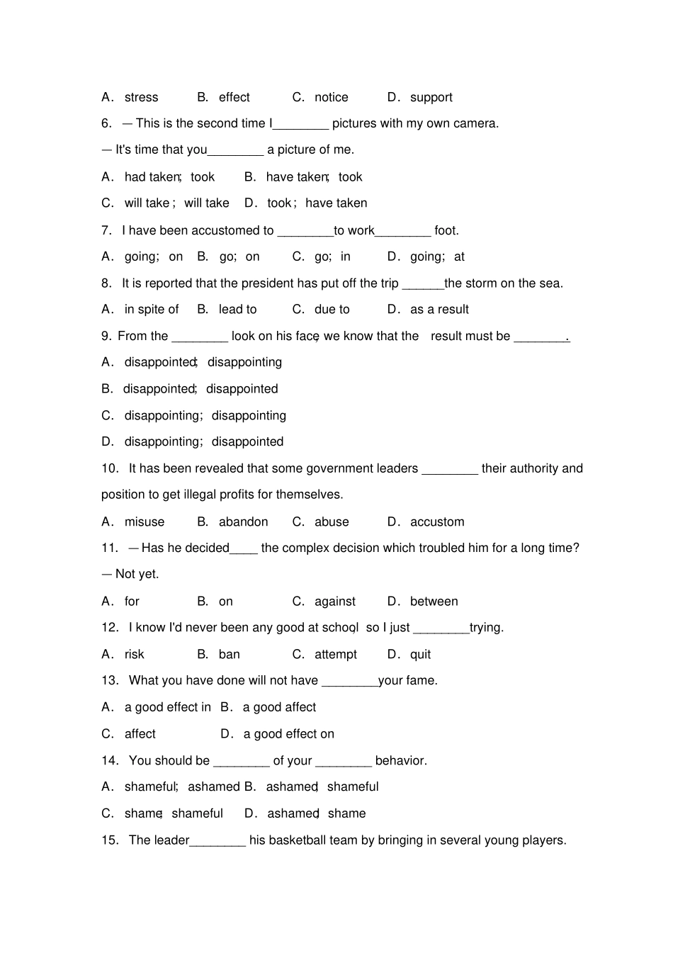 人教版高中英语选修六unit3__reading__课后作业_第2页