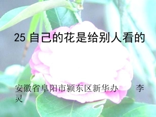 自己的话是给别人看的课件1