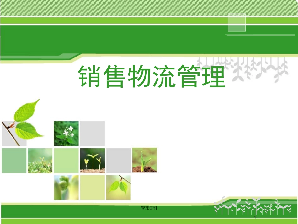 销售物流管理_第1页