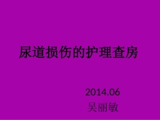 尿道损伤的护理查房