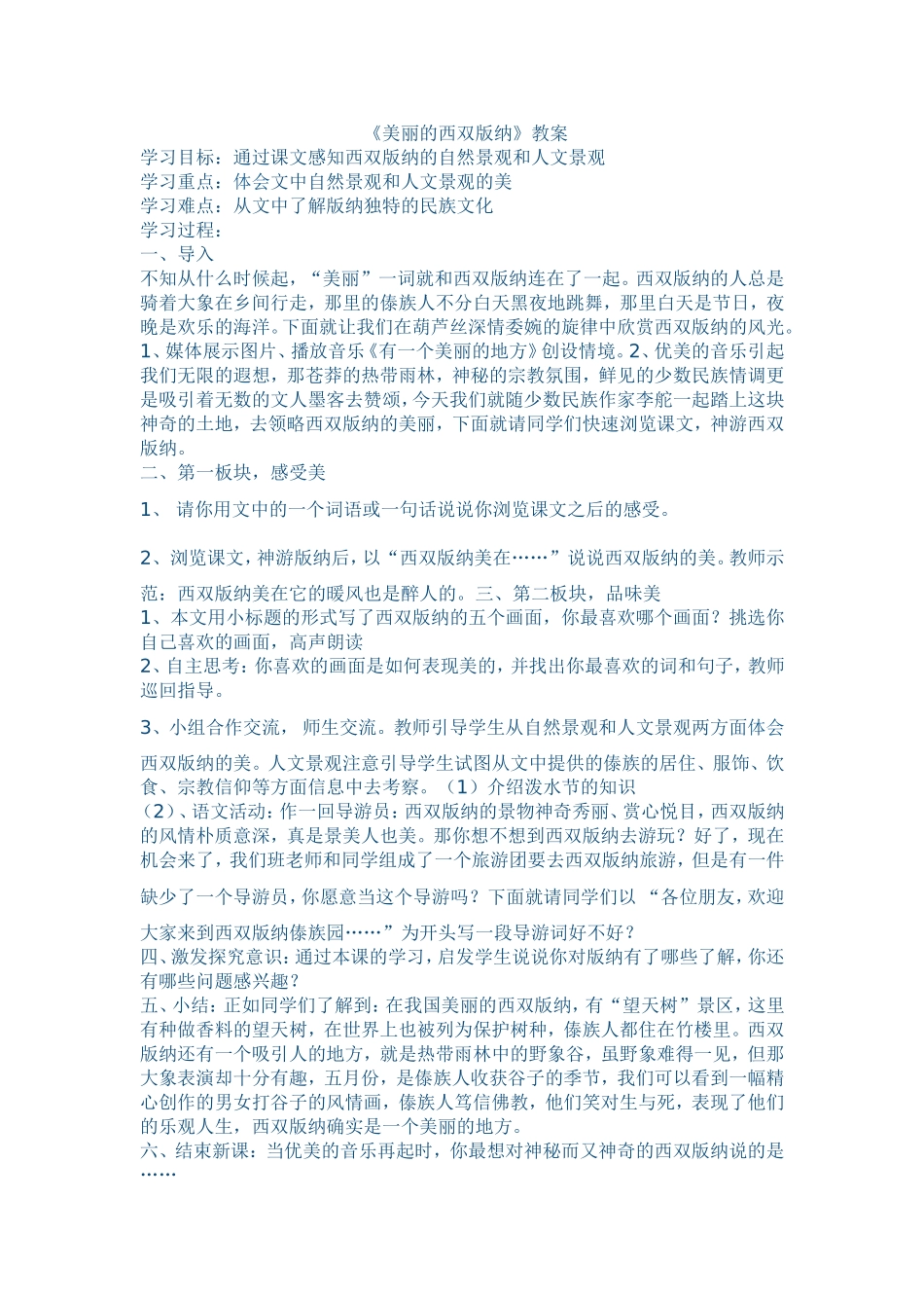 美丽的西双版纳1_第1页
