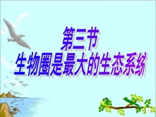 新版《生物圈是最大的生态系统》精品课件
