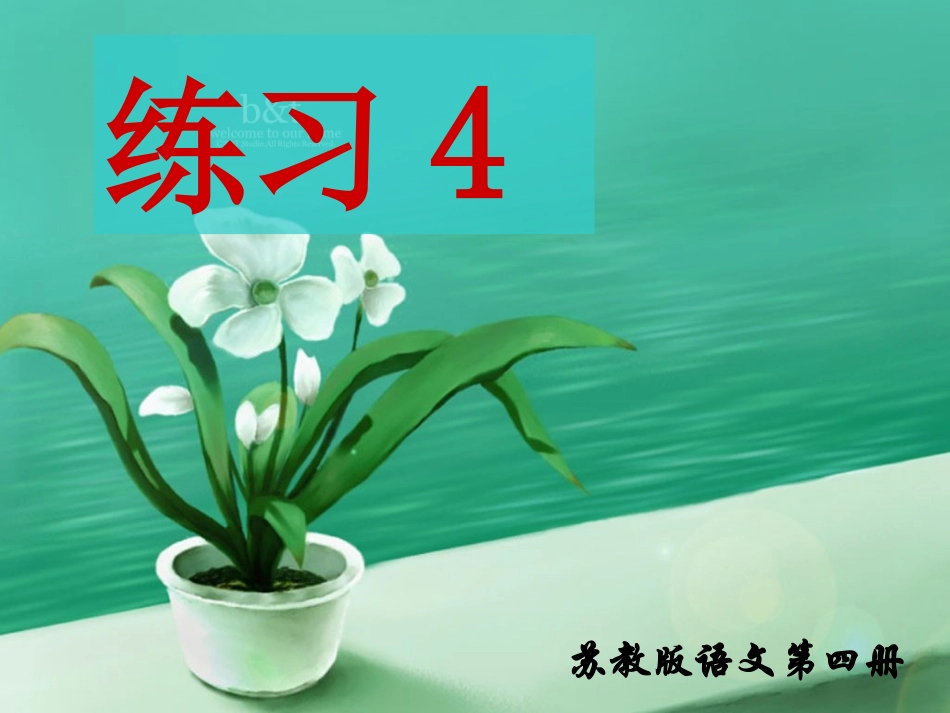 第四册练习4（修改）_第1页