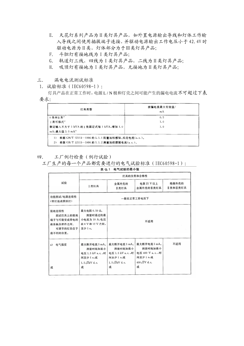 照明产品高压测试要求和标准_第3页