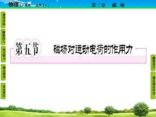 第五节磁场对运动电荷的作用力ashx