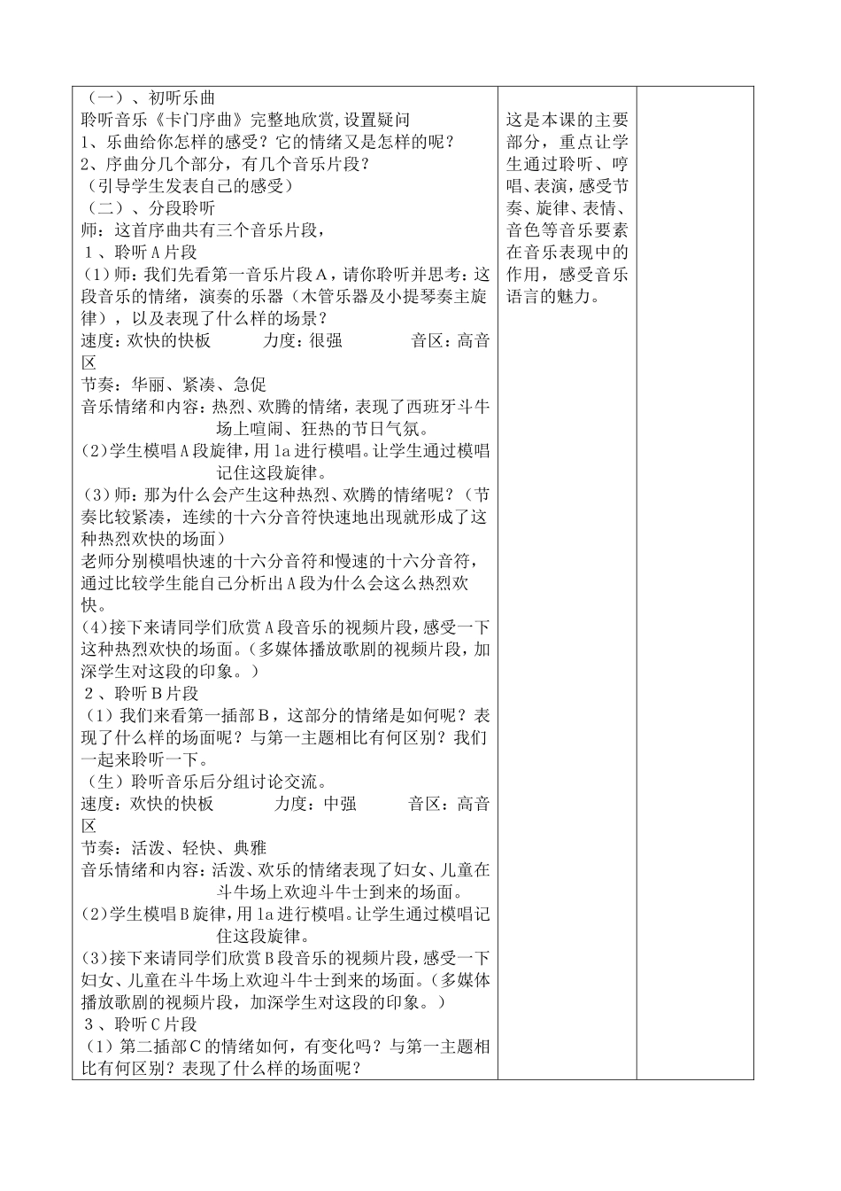 卡门序曲 音乐教案_第2页