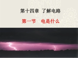 第一节电是什么