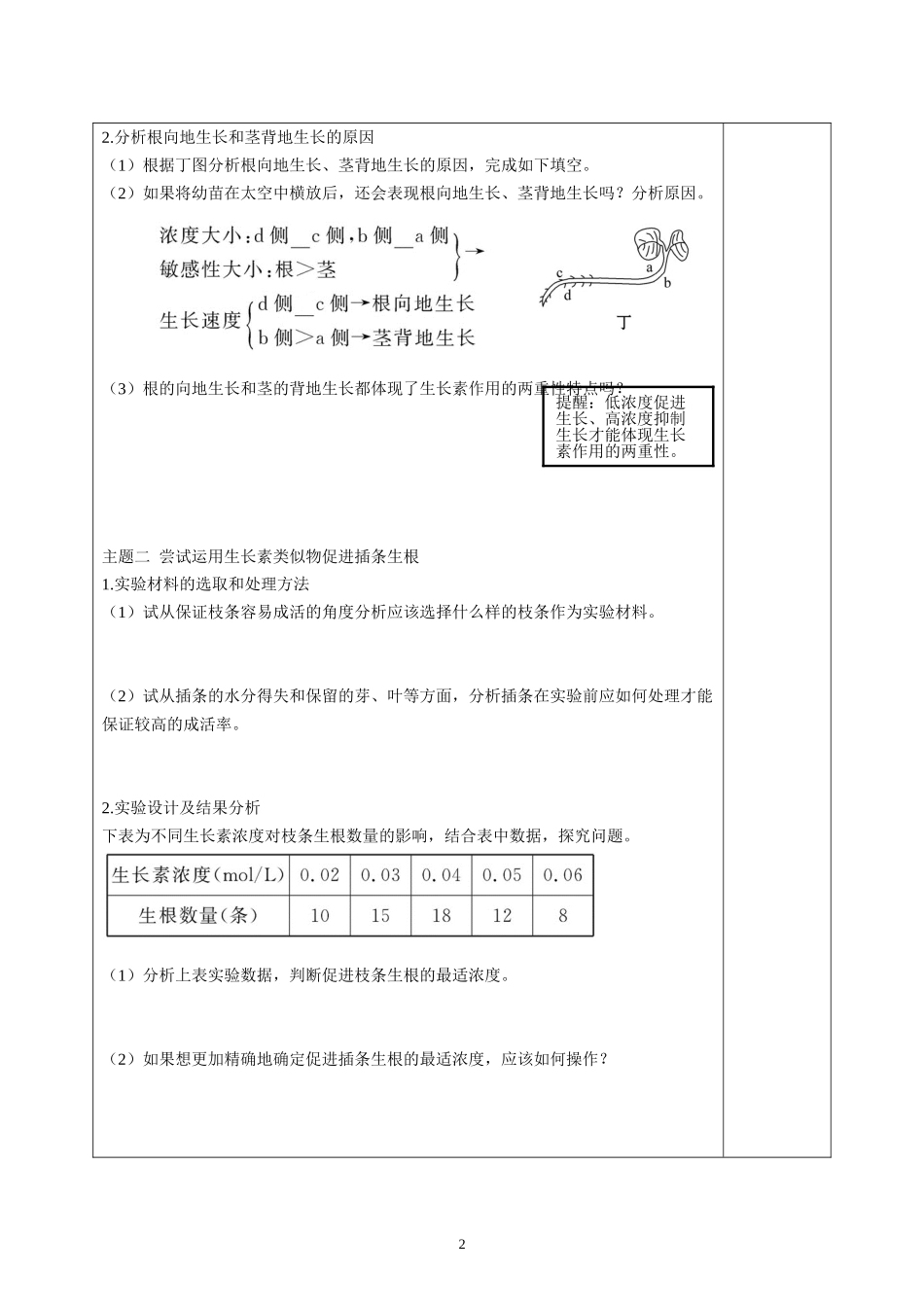 第12课时　生长素的生理作用_第2页