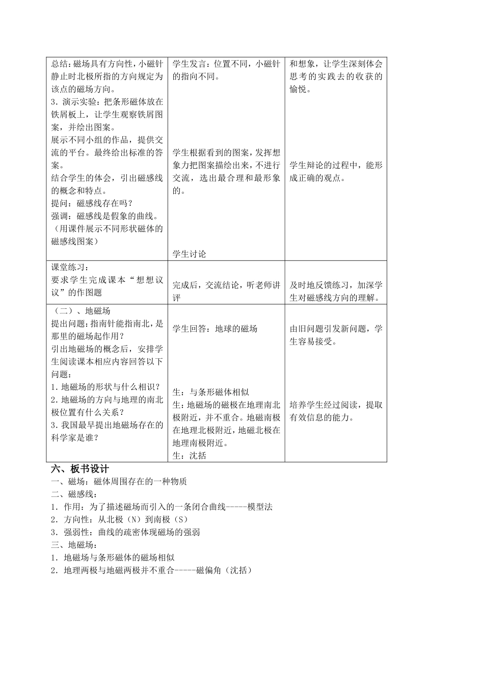 磁场教学设计_第2页