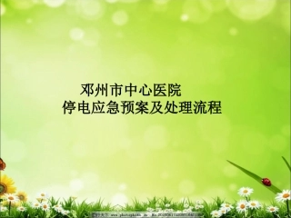 停电应急预案及处理流程