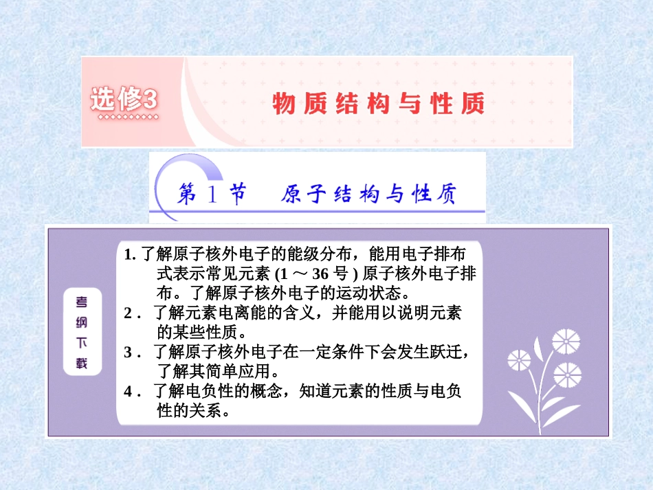 选修3___物质结构与性质全书课件_第2页