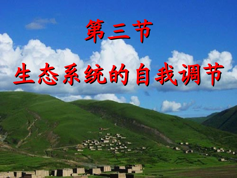 生态系统的自我调节_第1页