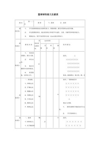 球性练习及素质
