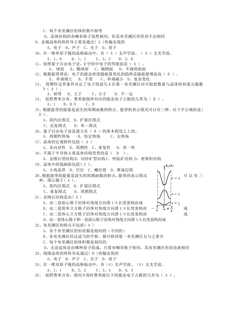 固体物理试题库汇总_第3页