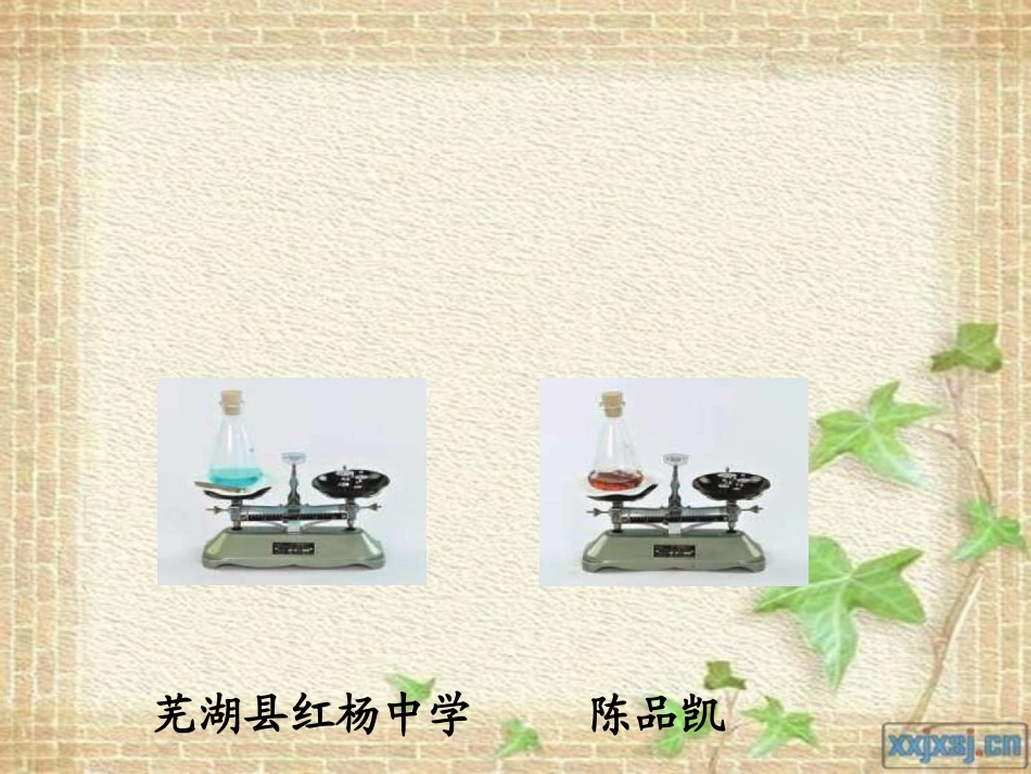 市级质量守恒定律说课_ppt_第1页