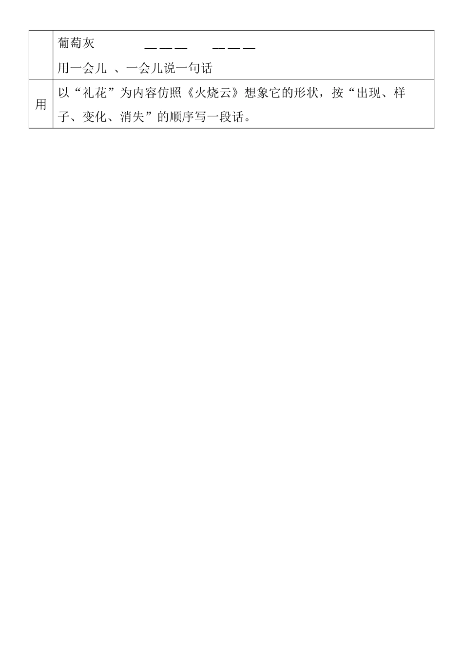 火烧云自主学习单_第2页