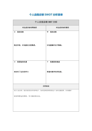 滕召凯个人分析表