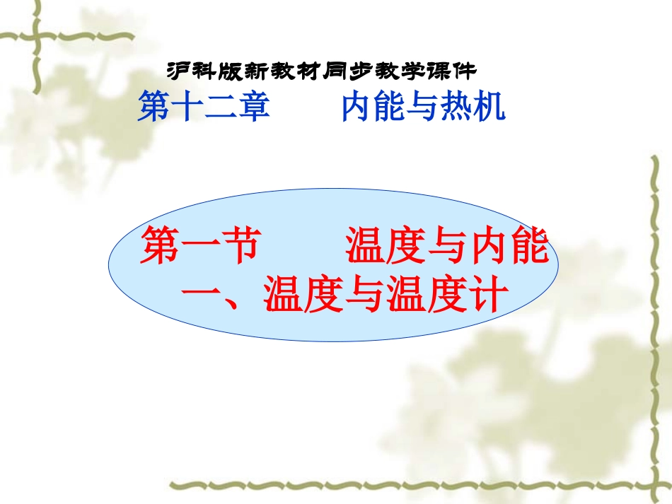 温度与内能沪科版九年级新_第1页