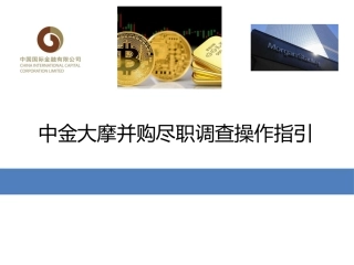中金大摩并购尽职调查操作指引
