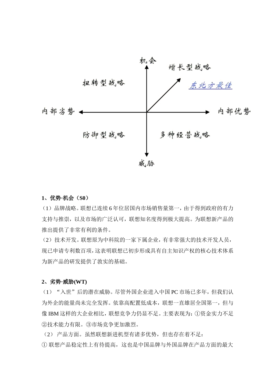 联想集团SWOT分析_第3页
