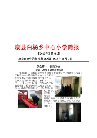 校园安全隐患排查简报-30