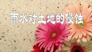 五年级科学第三单元雨水对土地的侵蚀ppt