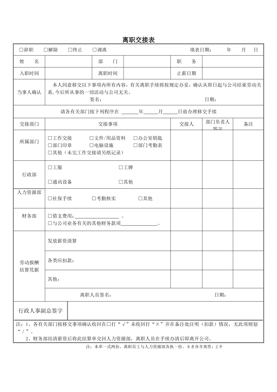 员工离职管理制度_第3页