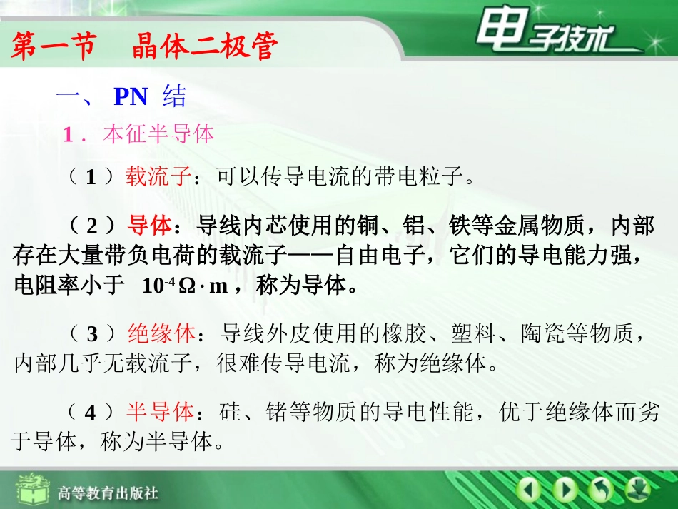 晶体二极管晶体三极管场效应晶体管本章小结_第2页