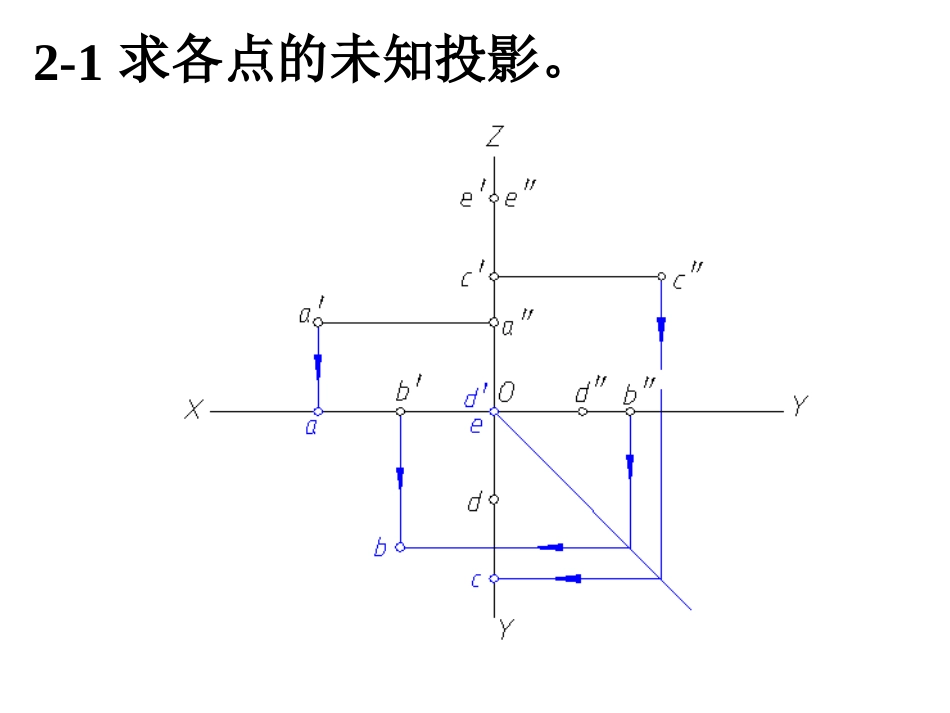 机械制图第二版清华大学出版社习题集答案第2章_第1页