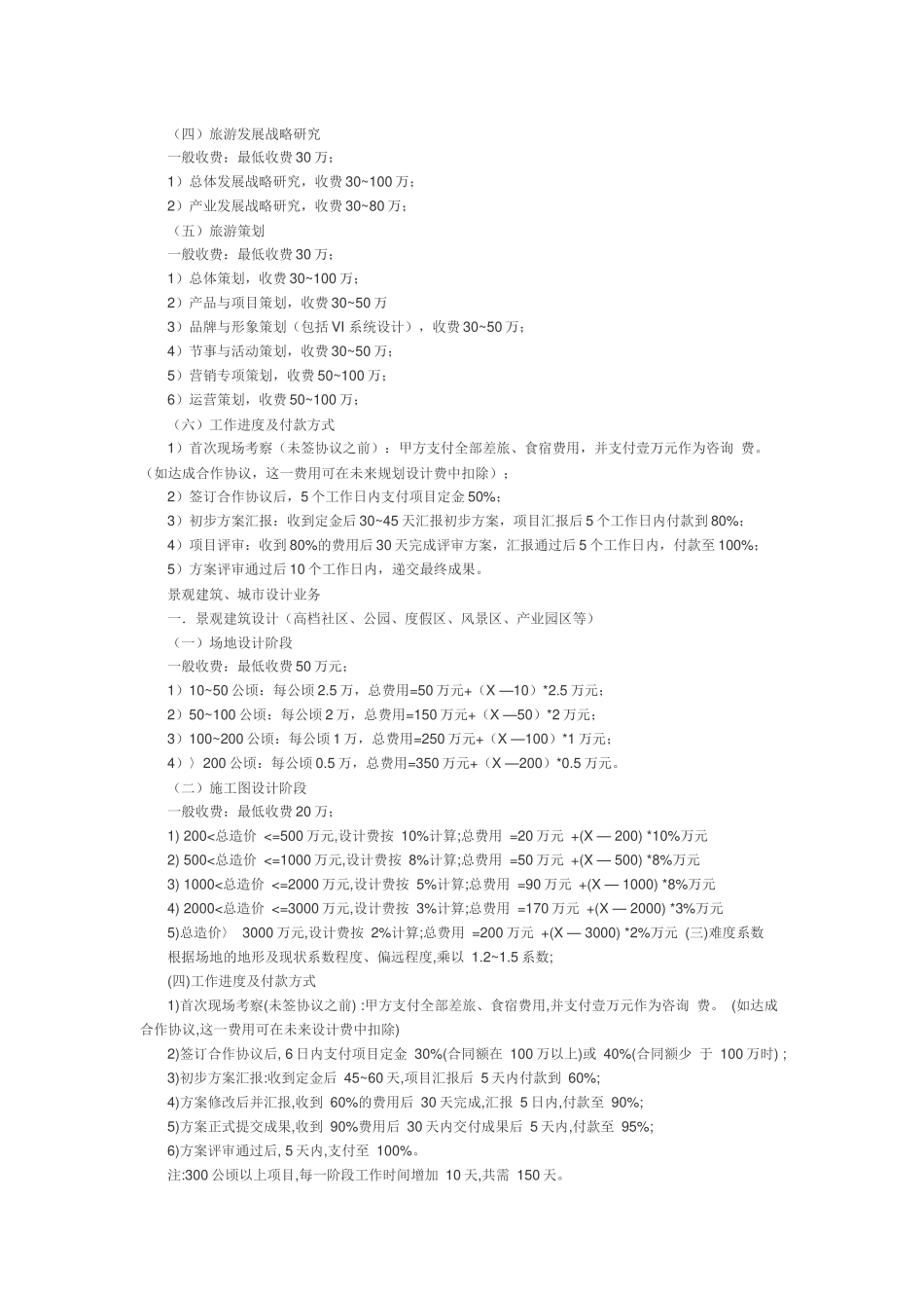 旅游规划收费标准_第3页