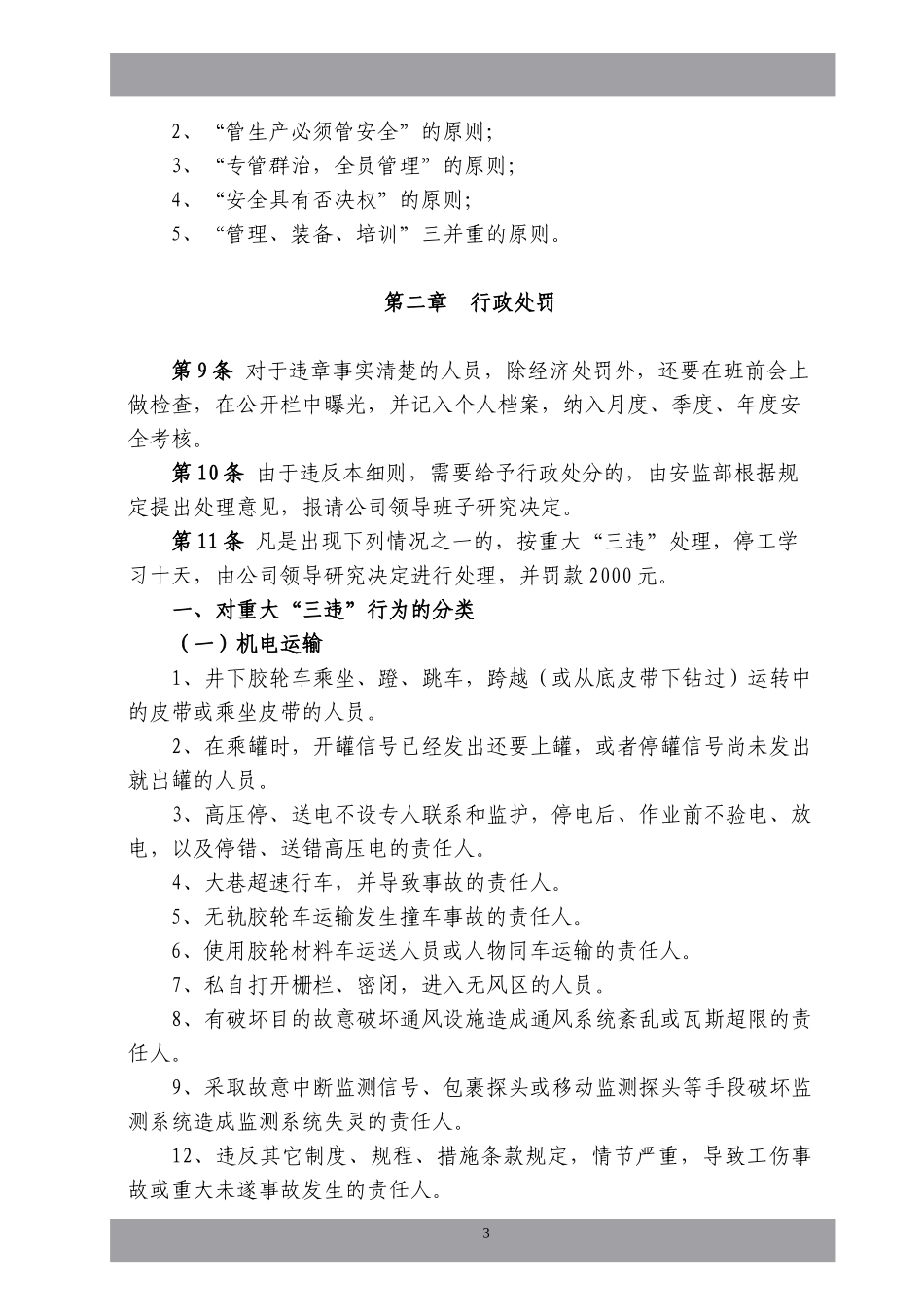 煤矿安全处罚实施细则2016版_第3页