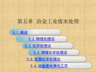 冶金工业废水处理