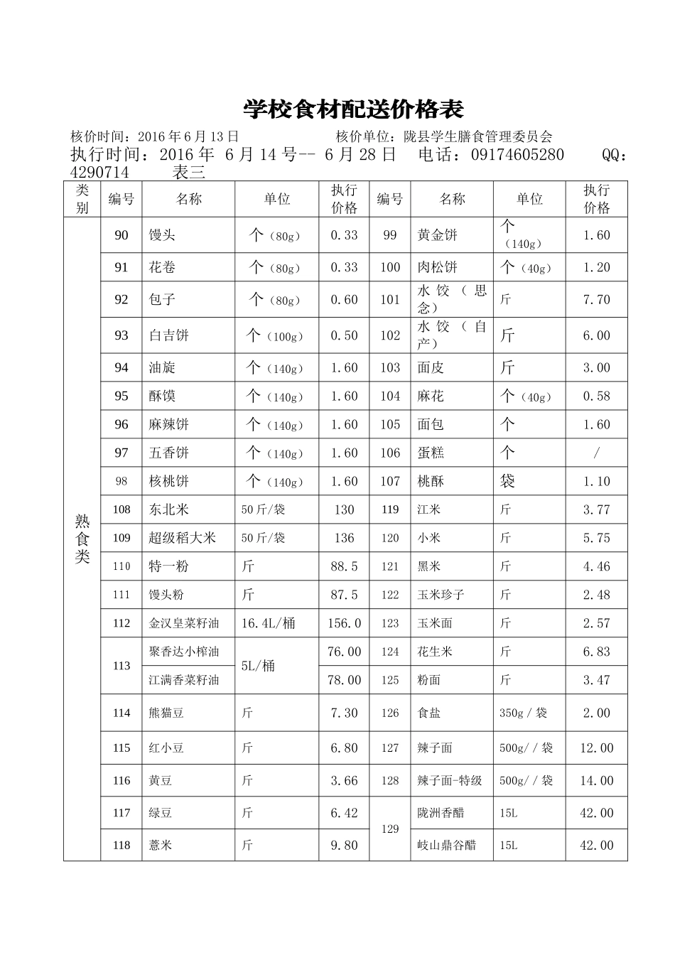 食材配送价格表_第3页