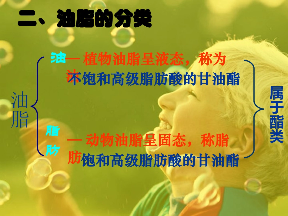 精品课件选修1《化学与生活》第一章第二节重要的体内能源---油脂3_第2页