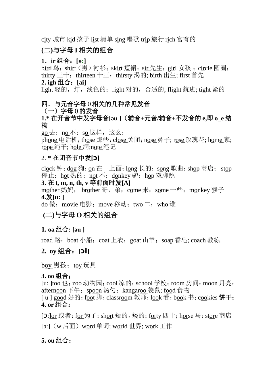 元音字母发音规则_第3页