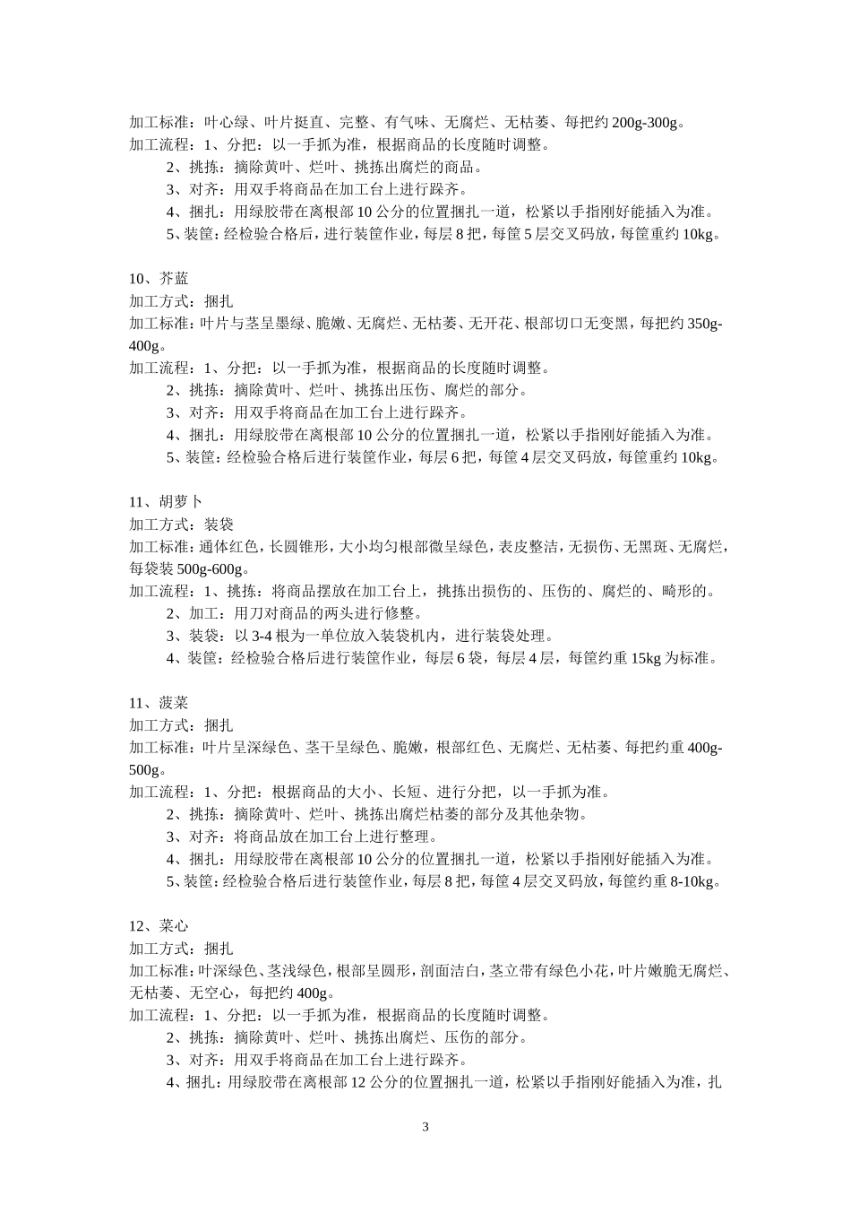 蔬菜配送分拣规程_第3页