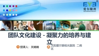 团队文化建设-凝聚力的培养与建立