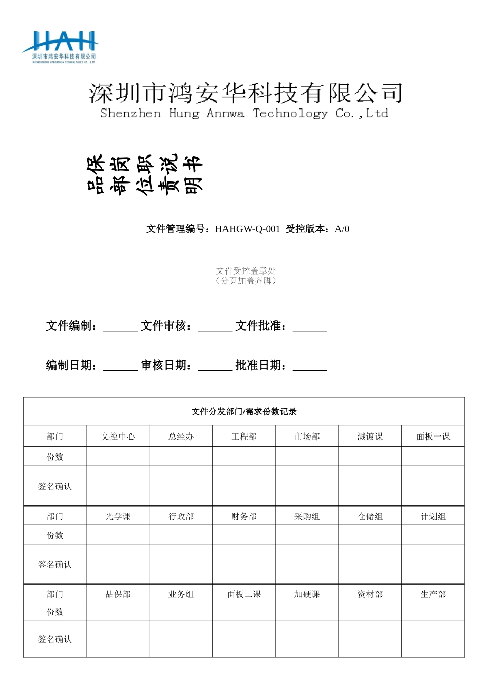 品保部岗位职责与权限_第1页