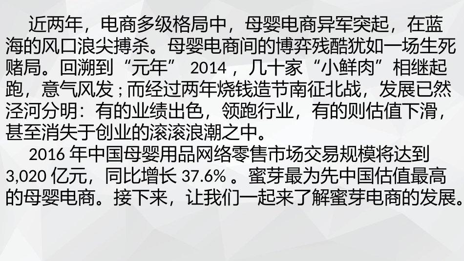 母婴电商典型企业介绍(尹宝玲 杜慧娴 刘淑艳)_第2页