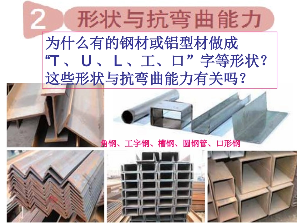 教科版科学六年级上册《形状与抗弯曲能力》PPT_第1页