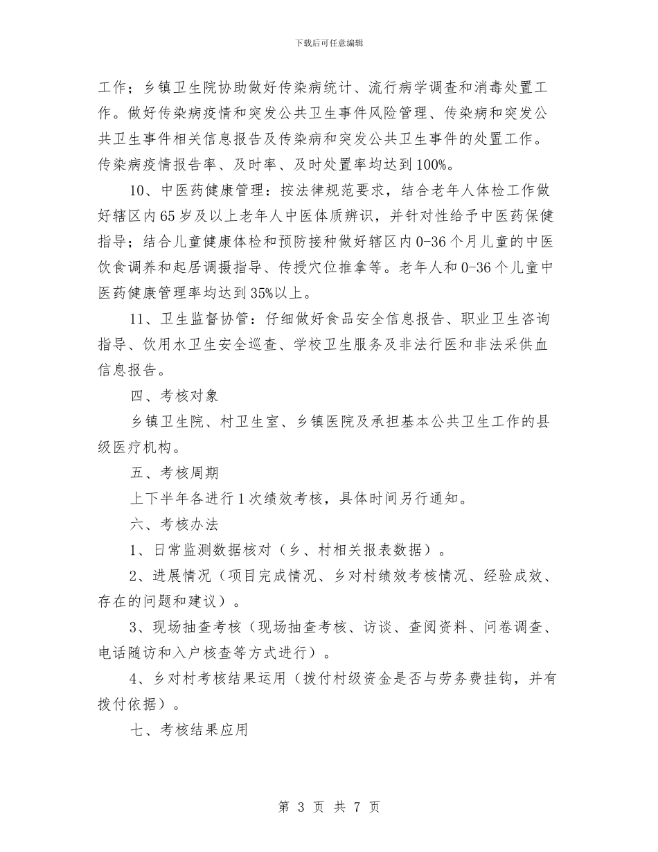公共卫生服务绩效考核方案与公共图书服务工作方案汇编_第3页