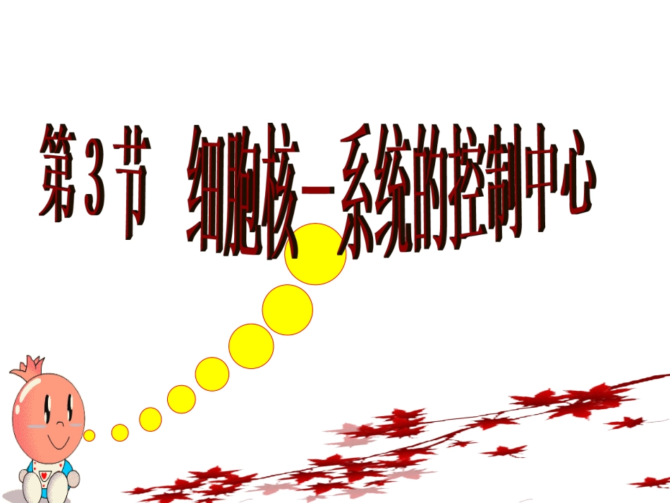 细胞核系统的控制中心_第1页