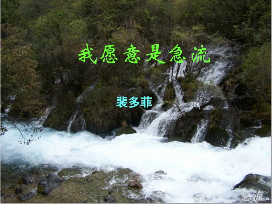 我愿意是急流PPT_第1页